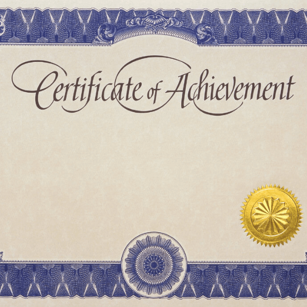 Certificate Achievement